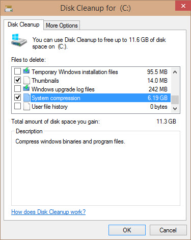 free disk cleanup windows 10